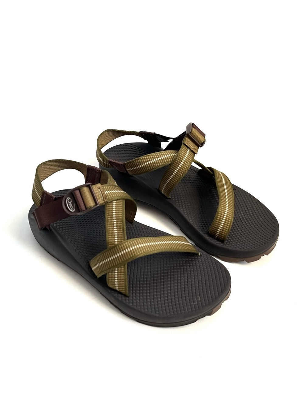 Chaco Z1 Olive Green and Brown Classic Mens Sandals Size 12